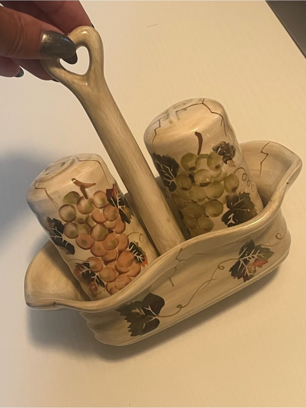 Tray Cabernet by Tabletop Unlimited Gallery Three Piece Salt Pepper Shaker🧂🧂
